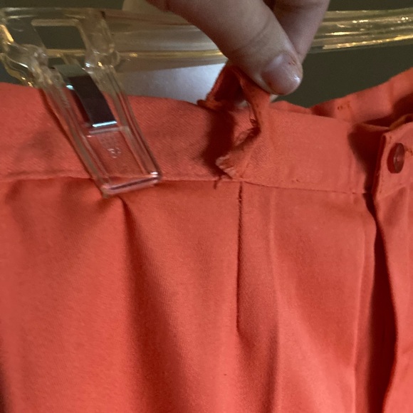Vintage Retro Sears Junior Bazaar Orange Bell Bottom Slacks - Picture 8 of 8